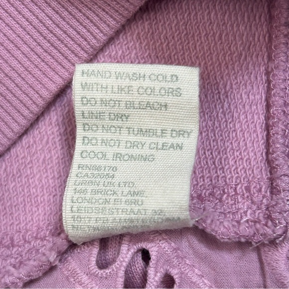 Anthropologie Forever That Girl Lavender Eyelet  Balloon Sleeve Sweatshirt M - Picture 11 of 16
